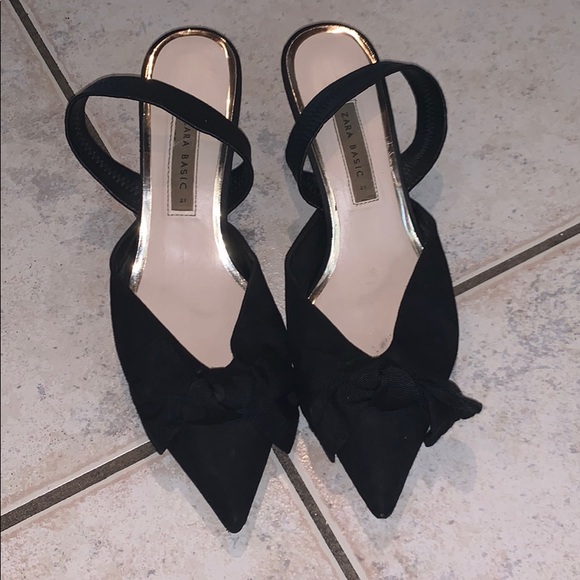 Zara bow slingback heels - Picture 2 of 2